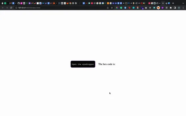 web APIs: eyedropper