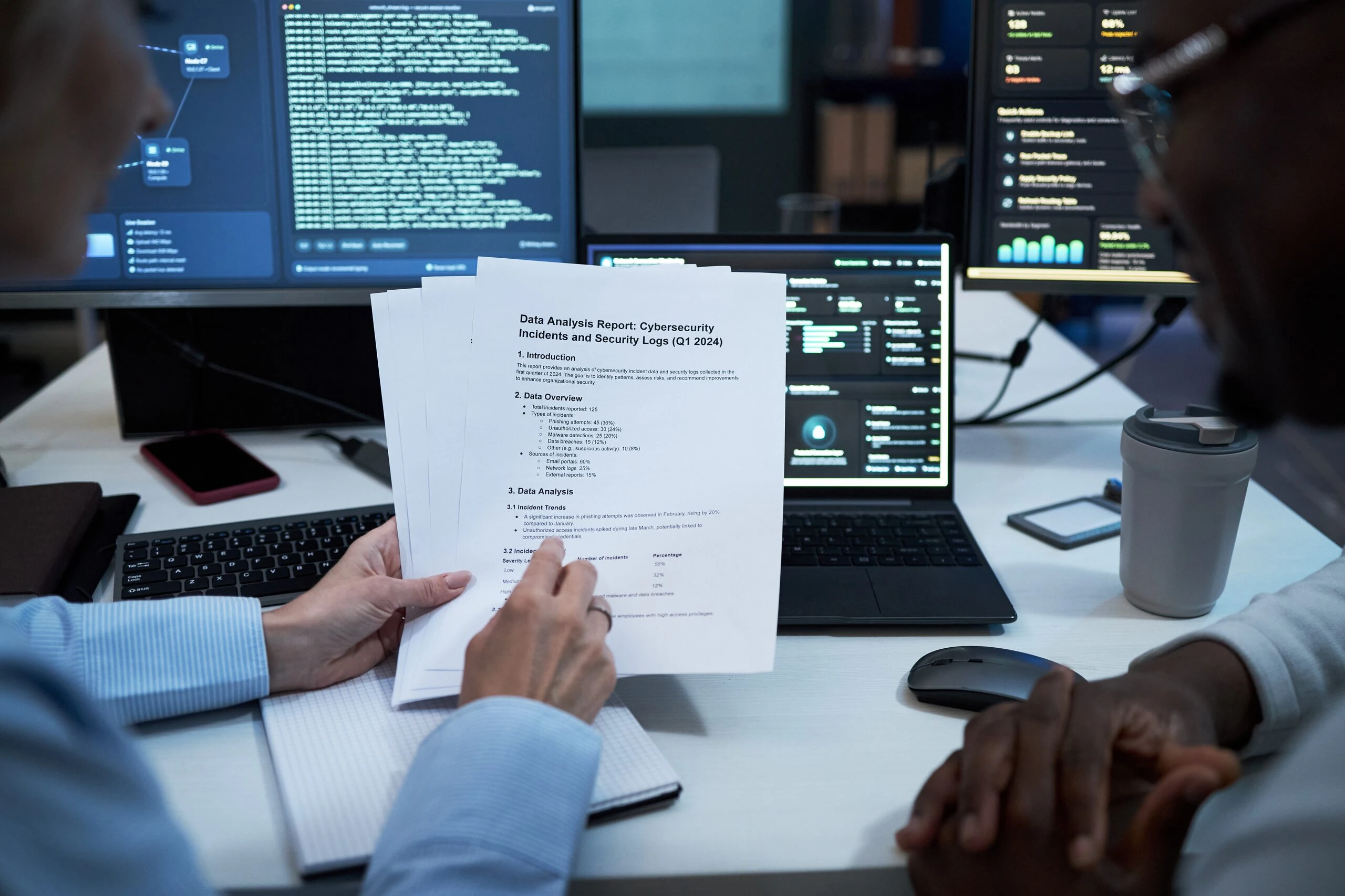 Team reviewing a persistent record of decisions