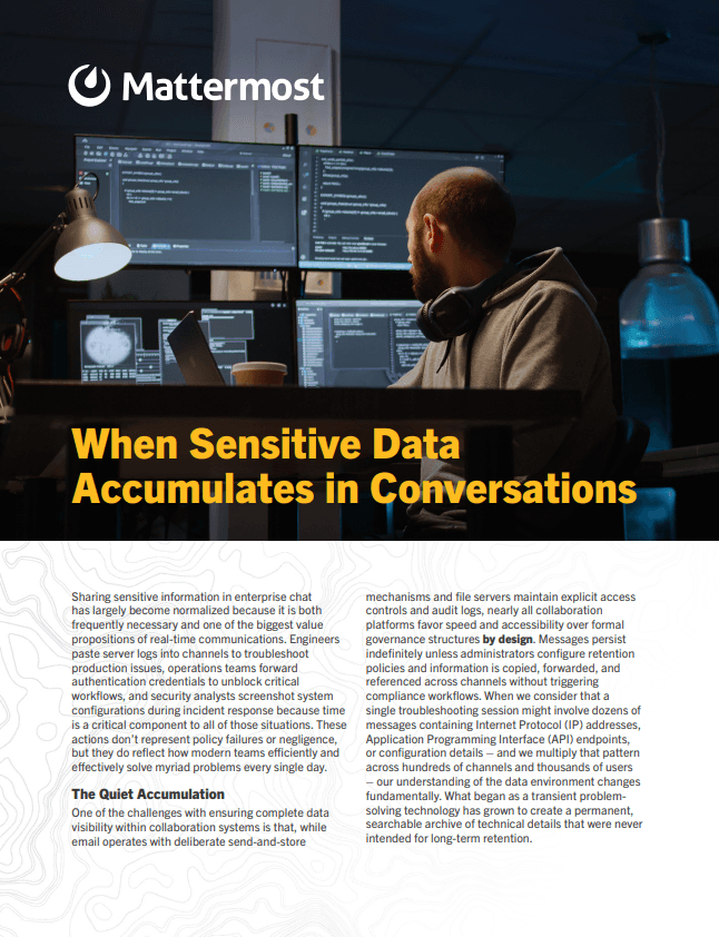When Sensitive Data Accumulates in Conversations