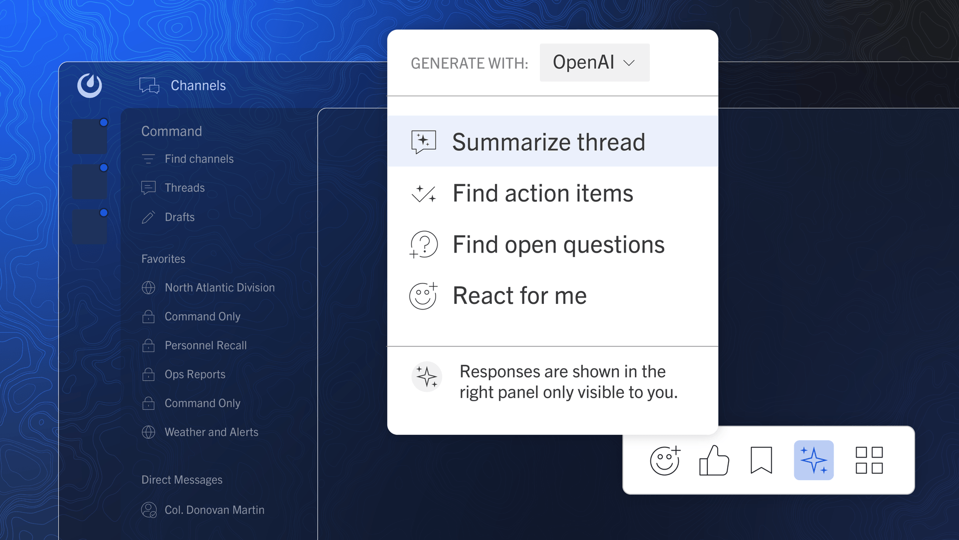 Mattermost OpenAI integration summary thread