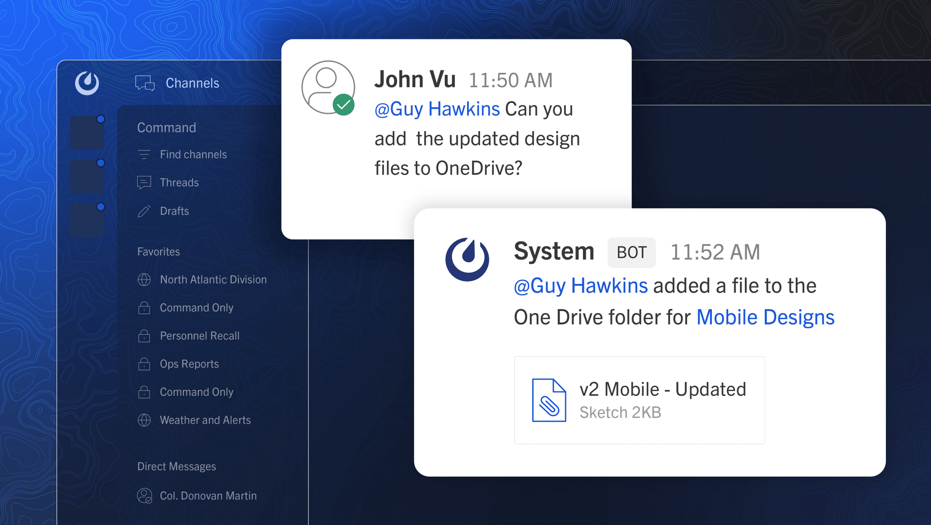 OneDrive integration in Mattermost
