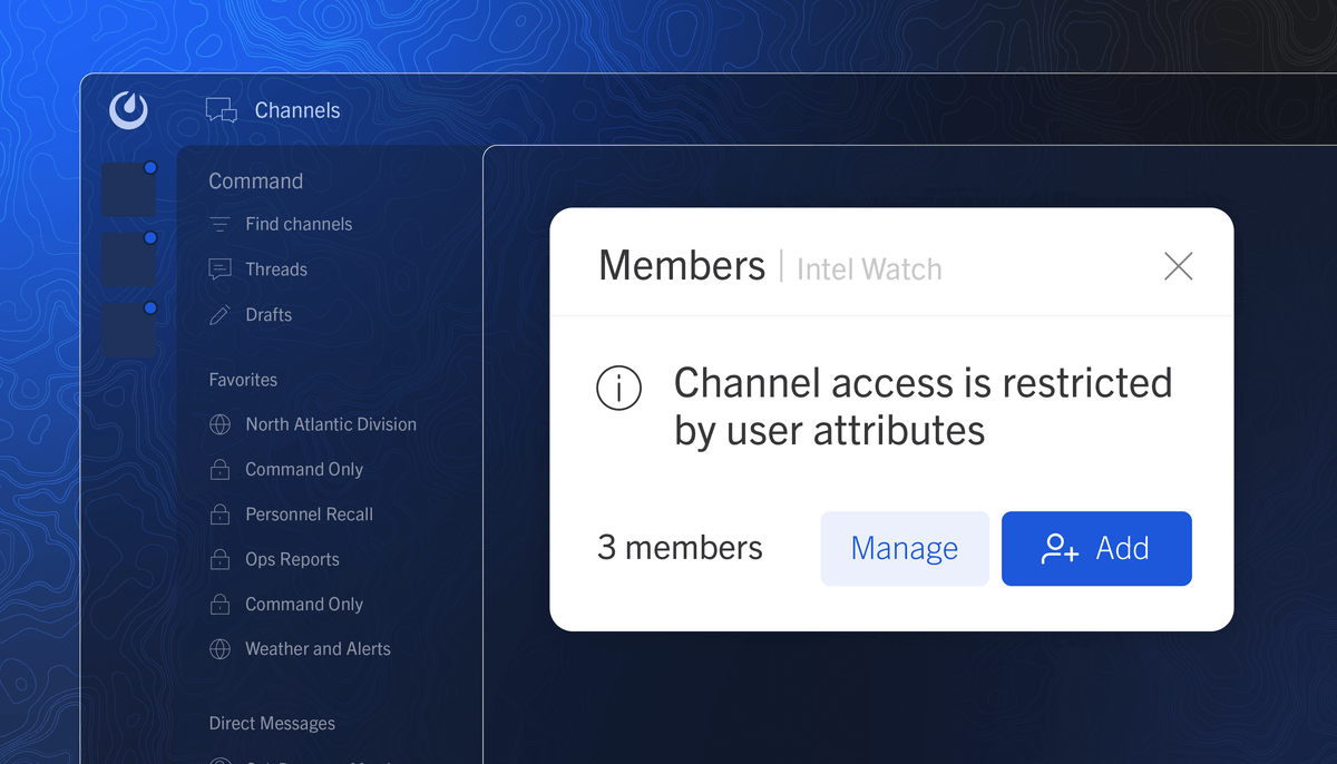 Mattermost mobile channel access restricted by user attributes