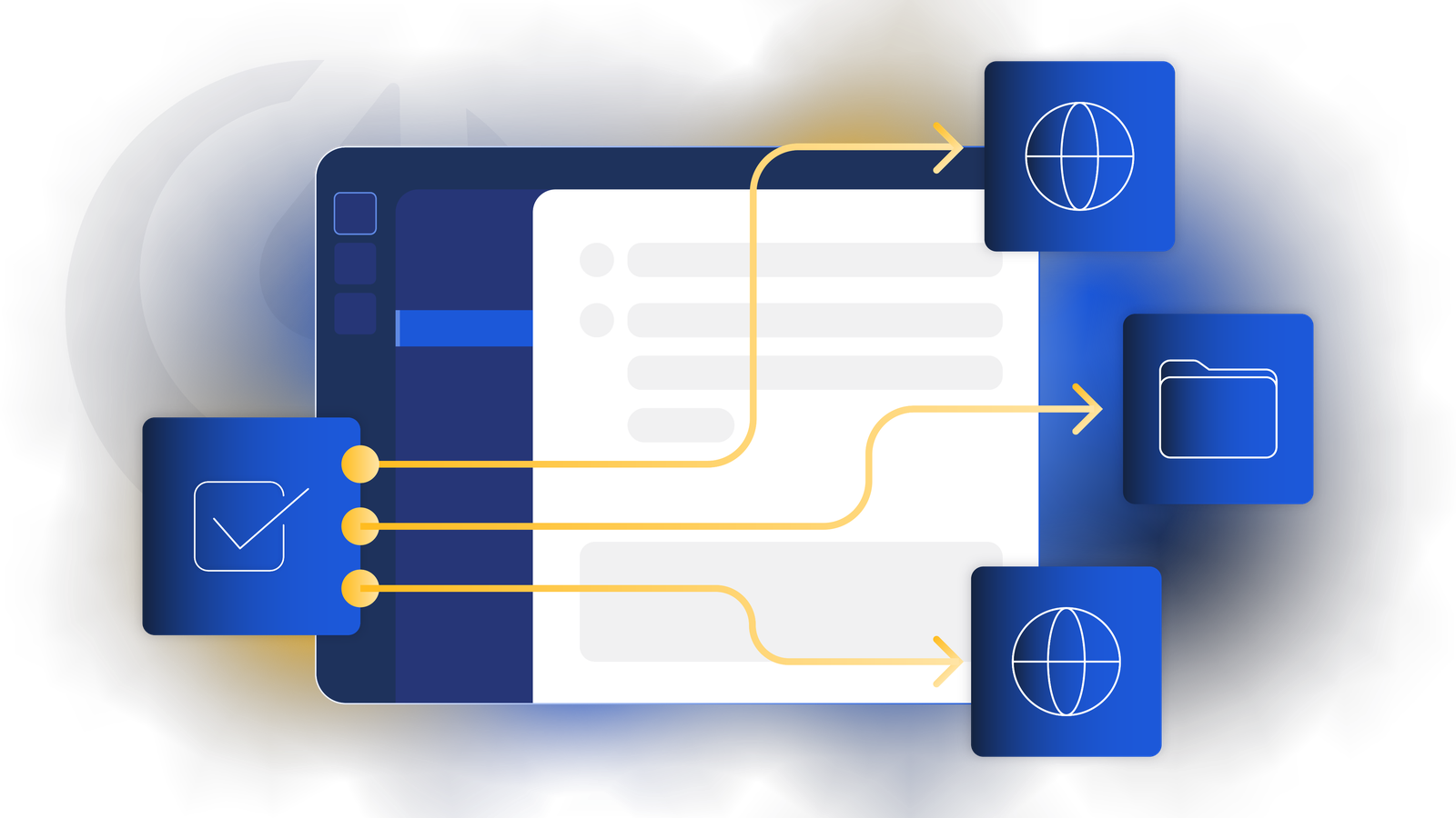 Zero trust security model illustration