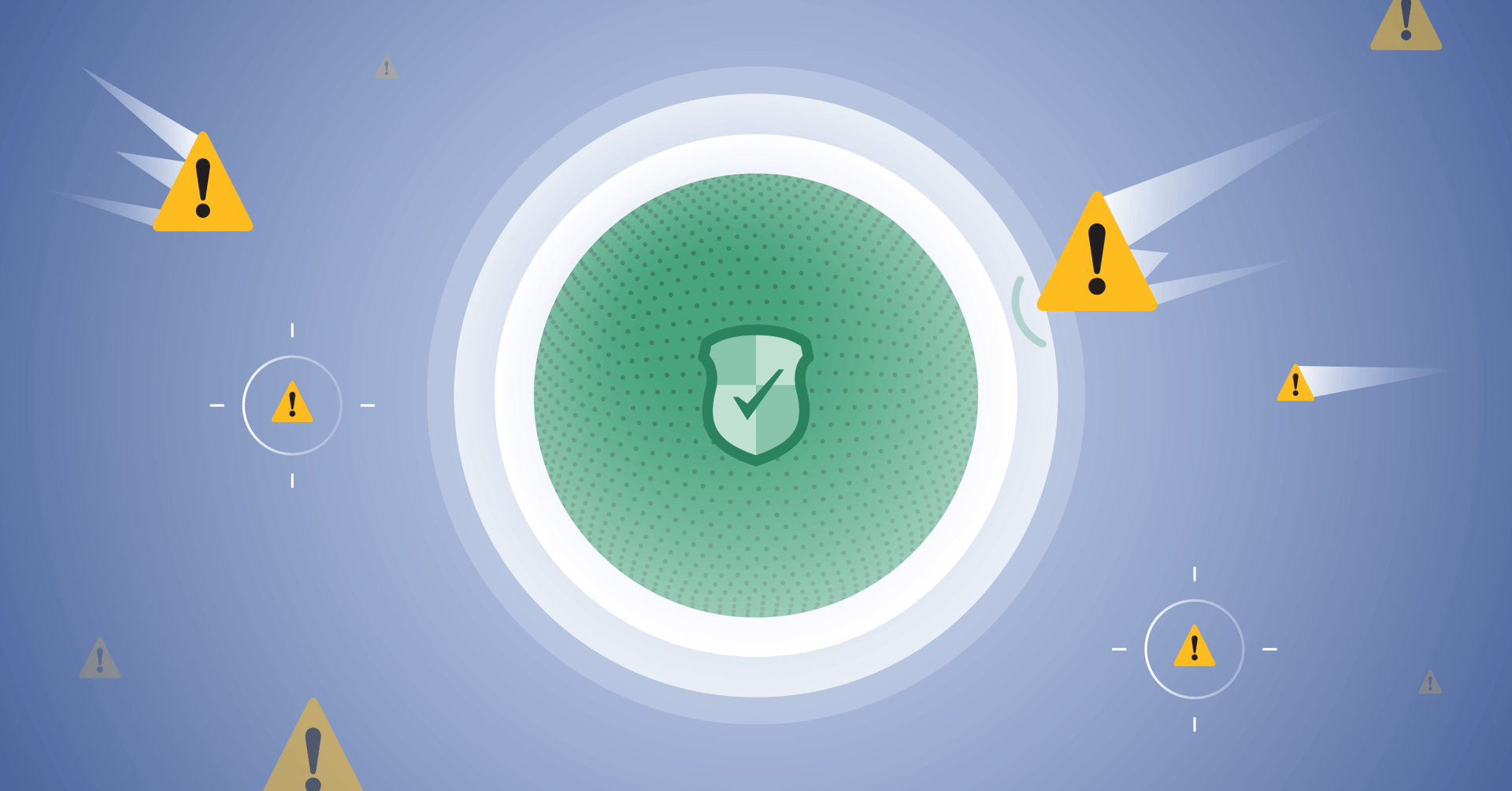 Cyber resilience shield illustration