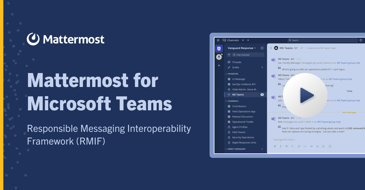 Mattermost for Microsoft Teams Demo