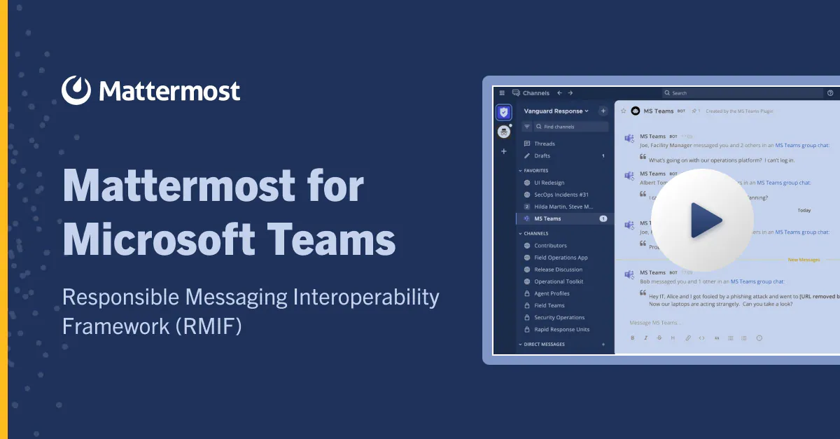 Mattermost for Microsoft Teams Demo