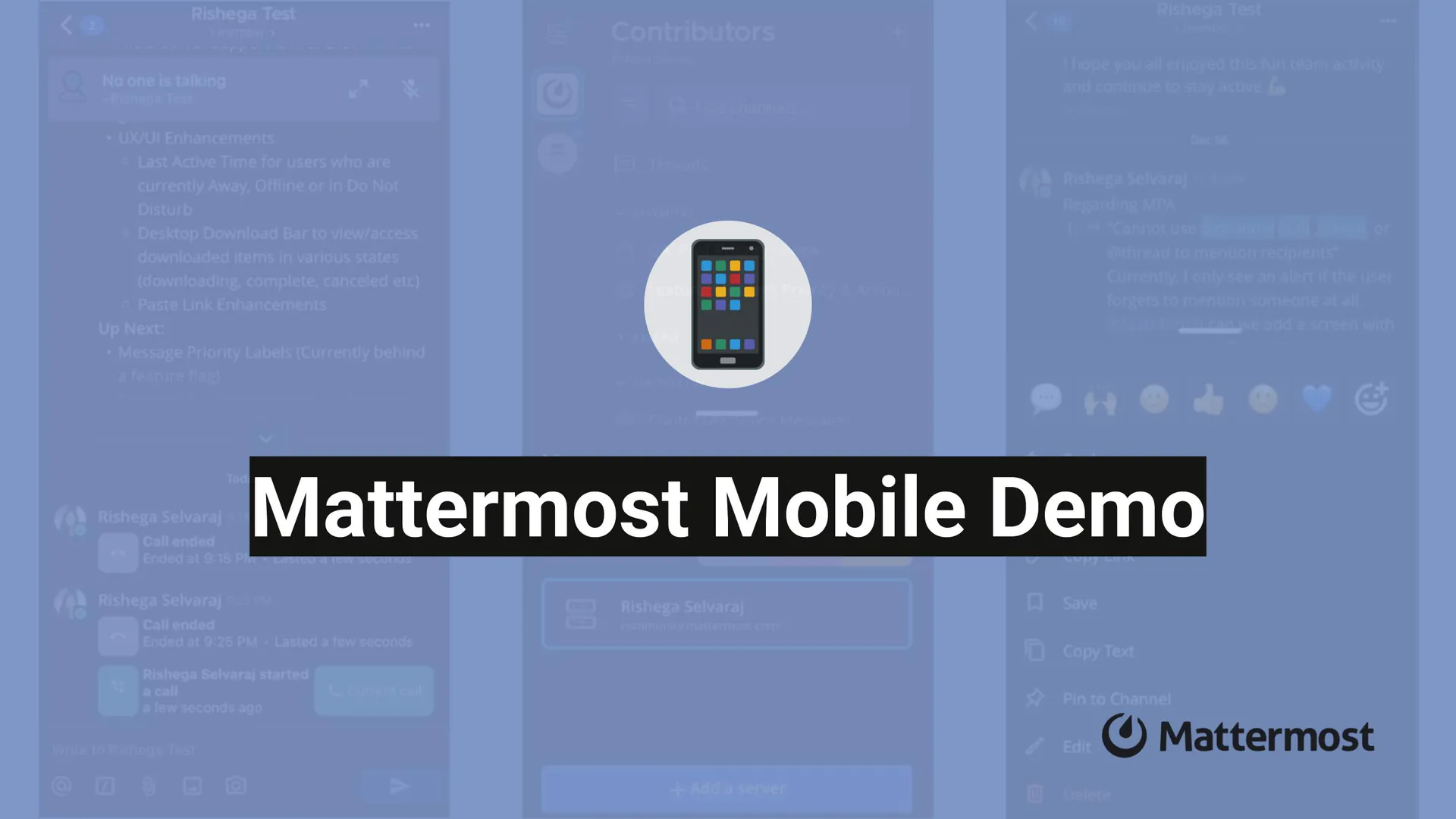Mattermost Mobile Demo