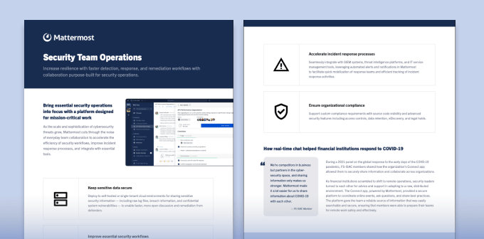 Security Team Operations Datasheet