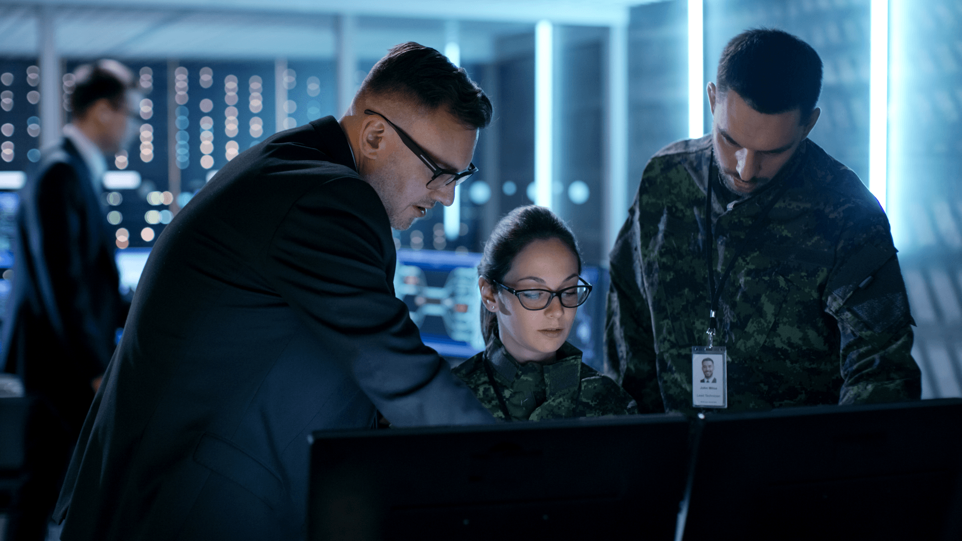 Security administrator configuring platform controls