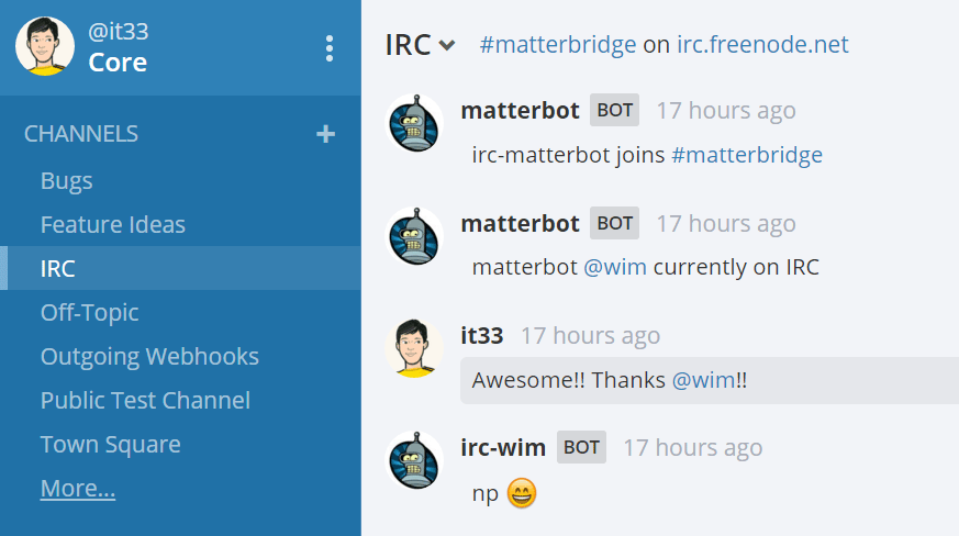irc bridge